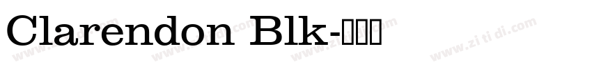 Clarendon Blk字体转换